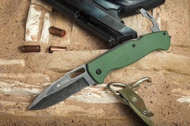 Складной нож Ute 440C Stone Wash Green G10