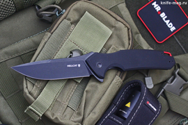 Складной нож Hellcat VG-10 Black Wash, G-10 Black