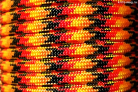 Paracord Type III 550, Flame Black&Red&Gold&Orange