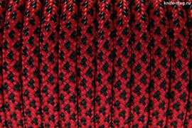 Paracord Type III 550, Leopard Red&Black