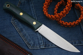 Туристический нож Росомаха Bohler N690, накладки micarta (Изумруд)