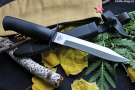 Нож Танковый НР-40 (рукоять бук, ножны деревянные черного цвета)