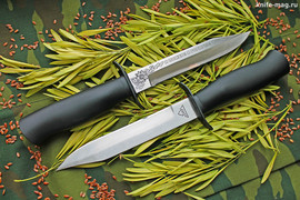 Нож Танковый НР-40 (рукоять бук, ножны деревянные черного цвета)