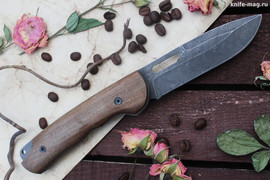 Складной нож Барс Дамаск (накладки орех)