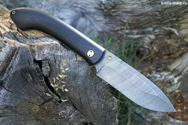 Складной нож Нерпа Дамаск (накладки граб)