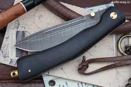 Складной нож Попутчик Дамаск (накладки граб)