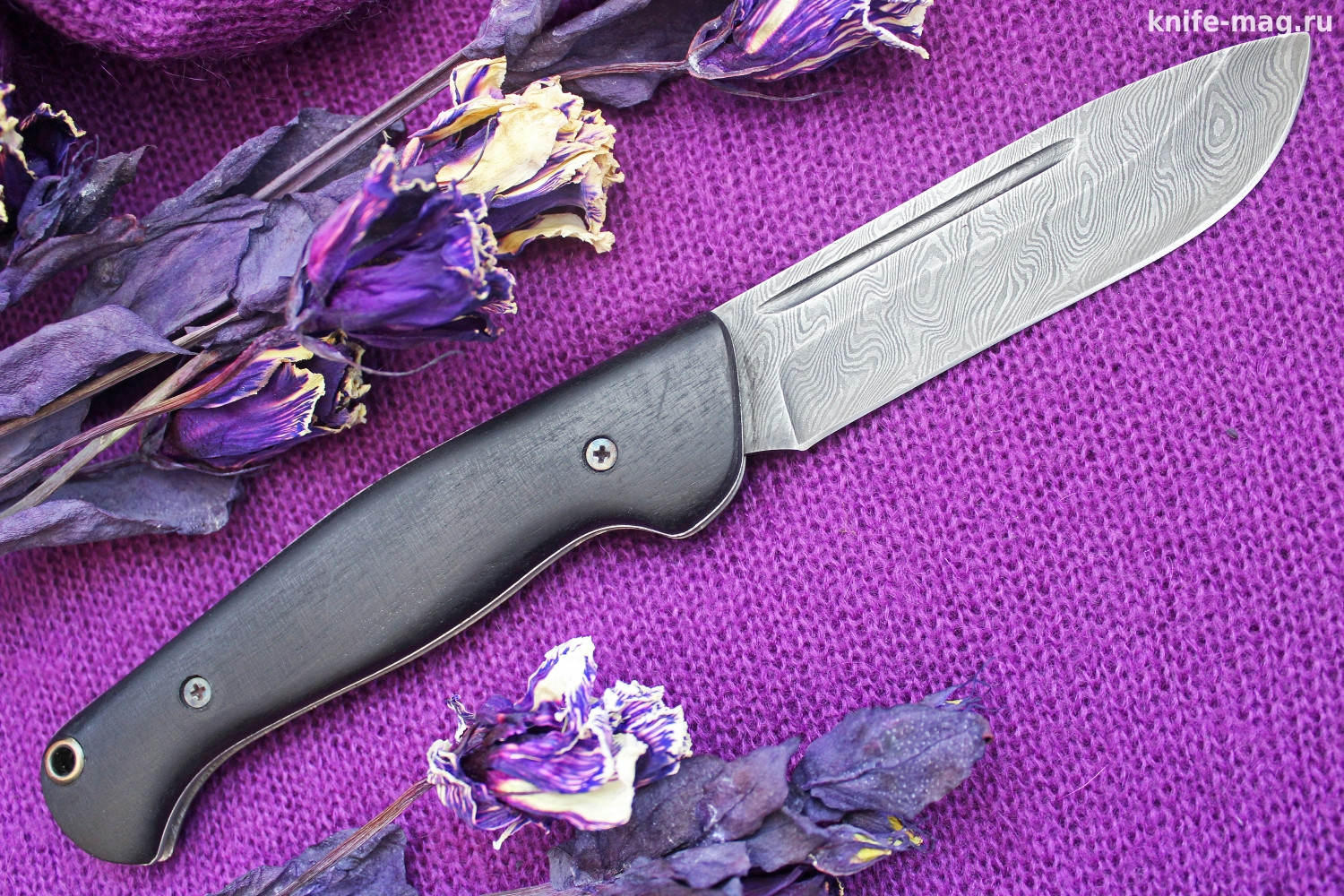 Купить нож Складной нож Партнер Дамаск (накладки граб) | KNIFE-MAG.RU