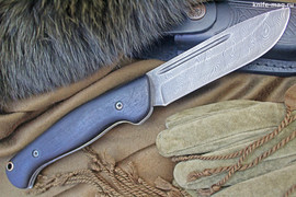 Складной нож Партнер Дамаск (накладки граб)