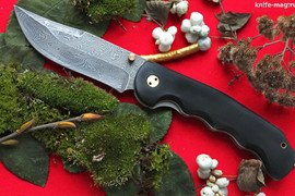 Складной нож Ловкий Дамаск (накладки граб)