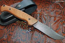 Складной нож Варяг 2 Дамаск (накладки орех)