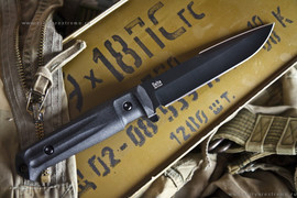 Тактический нож Delta AUS-8 Black Titanium