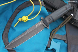 Тактический нож Trident AUS-8 Black Titanium+Stone Wash