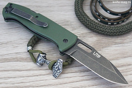 Складной нож Ute 440C Stone Wash Green G10