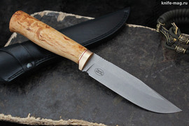 Туристический нож Оцелот Bohler N690, рукоять карельская береза