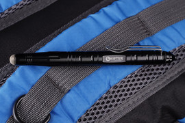 Тактическая ручка - 2 Черная (со стилусом), алюминий