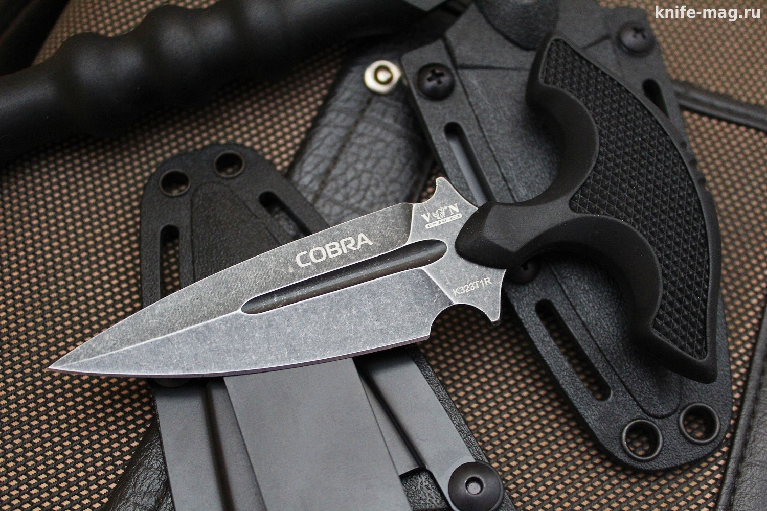 Нож тычковый Cobra Black Wash