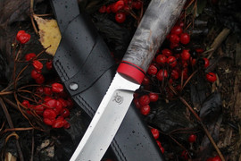 Туристический нож Койот Bohler N690, стабилизированная карельская береза