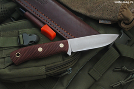 Туристический нож Скаут Bohler N690, накладки micarta Койот, оружейная насечка