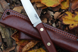 Туристический нож Slender S Bohler N690, накладки micarta Койот, оружейная насечка