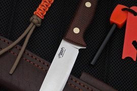 Туристический нож Шершень L CPR, накладки micarta Койот, оружейная насечка
