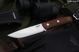 Туристический нож Модель M2 D2, накладки micarta Койот, оружейная насечка