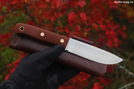 Туристический нож Модель XM Bohler N690, накладки micarta Койот, оружейная насечка