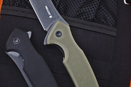 Складной нож Hellcat VG-10 Black Wash, G-10 Olive