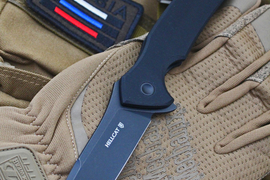 Складной нож Hellcat Mini VG-10 Black Wash, G-10 Black