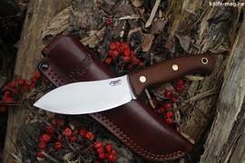 Туристический нож Nessmuk Nord Hunter Böhler K110, накладки micarta Койот, оружейная насечка