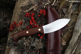 Туристический нож Nessmuk Nord Hunter Böhler K110, накладки micarta Койот, оружейная насечка