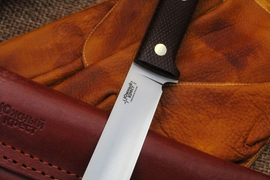 Туристический нож Кефарт VG-10, накладки micarta Койот, оружейная насечка