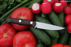 Туристический нож Splinter Bohler K110, накладки micarta Красно-Черная, оружейная насечка