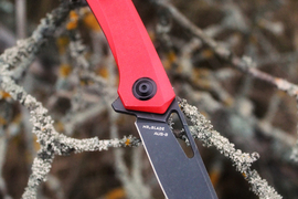 Складной нож Finch AUS-8 Black Wash, G-10 Red