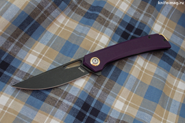 Складной нож Finch AUS-8 Black Wash, G-10 Violet