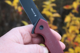 Складной нож Hellcat Mini VG-10 Black Wash, G-10 Burgundy