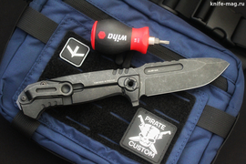 Складной нож Ultras F Red AUS-10 Black Wash