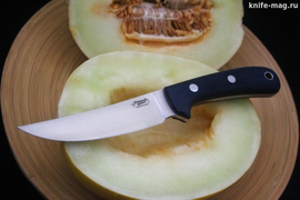 Туристический нож Фил Elmax, накладки micarta Синяя, оружейная насечка