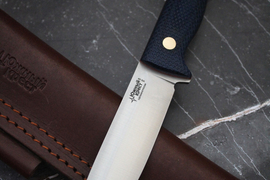 Туристический нож Шершень L VG-10, накладки micarta Синяя