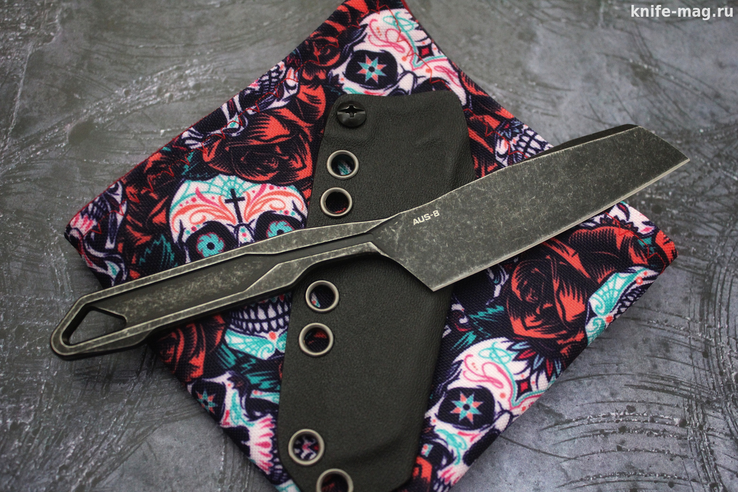 Кликните для увеличения изображения Нож Abuser Mini AUS-8 Black Wash
