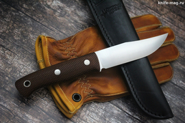 Туристический нож Fox S Bohler K110, накладки micarta Койот, оружейная насечка