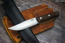 Туристический нож Fox S Bohler K110, накладки micarta Койот, оружейная насечка