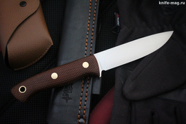 Туристический нож Шершень L Böhler K110, накладки micarta Койот, оружейная насечка