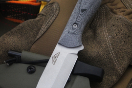 Туристический нож Flint AUS-10 с огнивом, Kydex