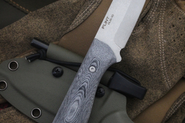 Туристический нож Flint AUS-10 с огнивом, Kydex