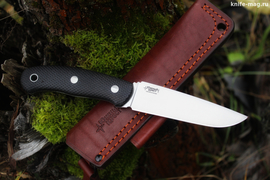 Туристический нож Ratfix 120 CPR, накладки micarta Черная, оружейная насечка