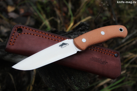 Туристический нож Ratfix 120 VG-10, накладки micarta Койот, оружейная насечка