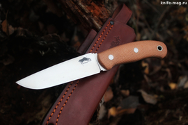 Туристический нож Ratfix 120 CPR, накладки micarta Койот, оружейная насечка