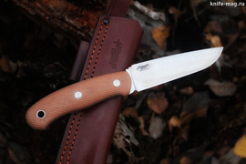 Туристический нож Ratfix 120 CPR, накладки micarta Койот, оружейная насечка