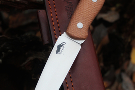 Туристический нож Ratfix 120 CPR, накладки micarta Койот, оружейная насечка