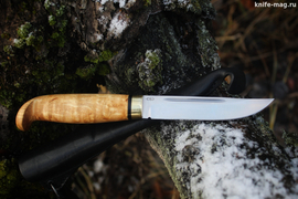 Финка Lappi (рукоять карельская береза, больстер латунь)